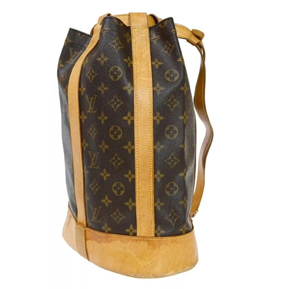 LOUIS VUITTON LV Randonnee PM Shoulder Bag Monogram Leather Brown - Picture 15 of 16